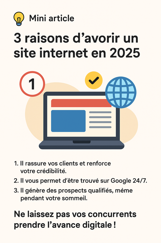 🚀 Pourquoi chaque business a besoin d’une présence digitale solide en 2025